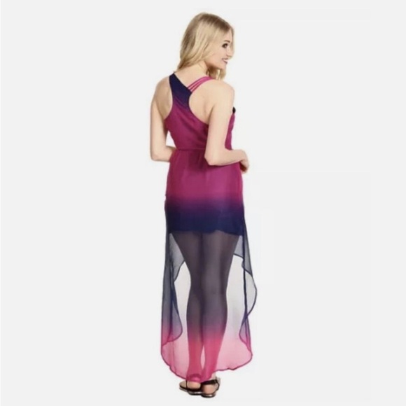 VOLCOM Sidewalk Flight Dress high low chiffon - Picture 6 of 11